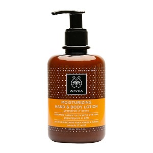 Apivita Moisturizing Hand and Body Lotion with Grapefruit & Honey, 300ml