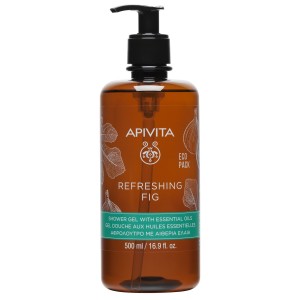 Apivita Shower Gel with Essential Oils with Fig, 500ml