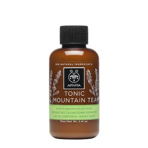 Apivita Mini Moisturizing Body Milk with Mountain Tea, 75ml