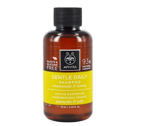 Apivita Gentle Daily Shampoo with Chamomile & Honey, 75ml