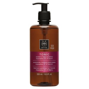 Apivita Women's Tonic Shampoo with Hippophae TC & Bay Laurel Ecopack, 500ml