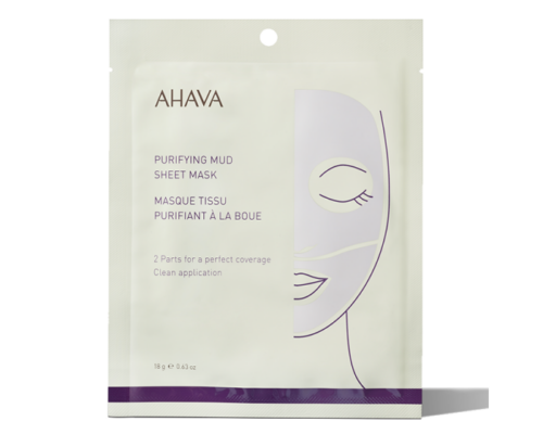 Ahava Purifying Mud Sheet Single Mask, 18g