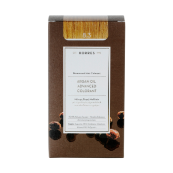 Korres Advanced Argan Oil Permanent Hair Colorant 8.3 Light Honey Blond