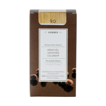 Korres Advanced Argan Oil Permanent Hair Colorant 9.0 Very Light Blond