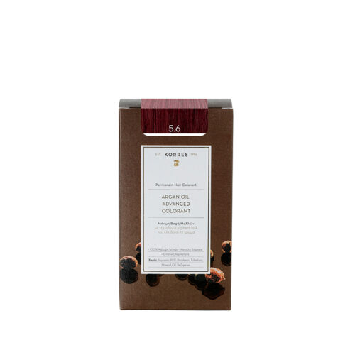 Korres 5.6 Red Light Brown Advanced Argan Oil Permanent Hair Colorant 50ml