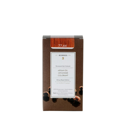 Korres 77.44 Intense Copper Blonde Advanced Argan Oil Permanent Hair Colorant 50ml