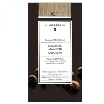Korres Argan Oil Advanced Colorant 10.1 Platinum Ash Blonde 50ml