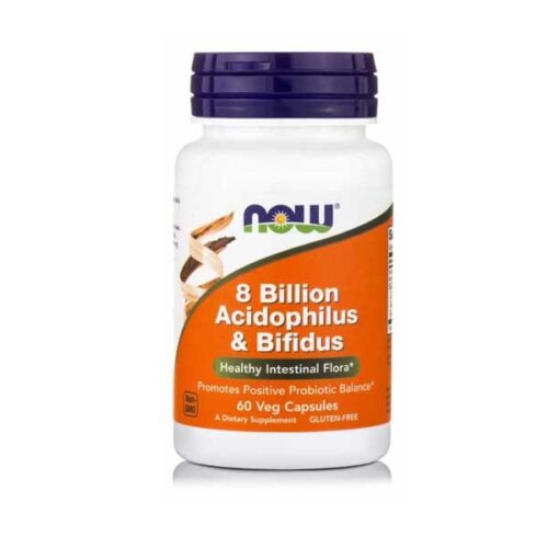 Now 8 Billion Acidophilus & Bifidus 60 Veg Caps