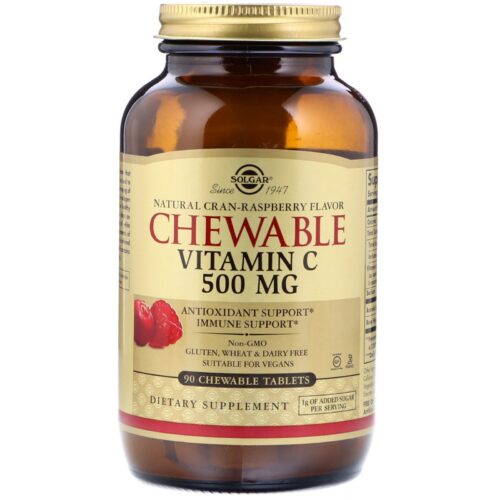 Solgar Vitamin C Chewable Cranberry Flavor 90 Tabs