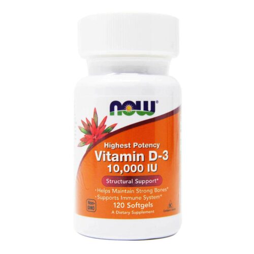 Now Vitamin D-3 10,000 IU 120 Softgels