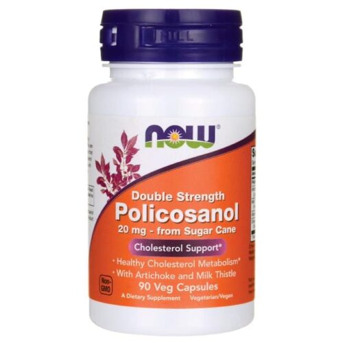 Now Double Strenght Policosanol 20mg 90 Veg Caps