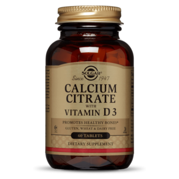 Solgar Calcium Citrate with Vitamin D3, 60 Tablets