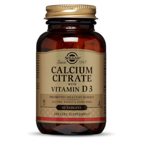 Solgar Calcium Citrate with Vitamin D3 60 Tabs