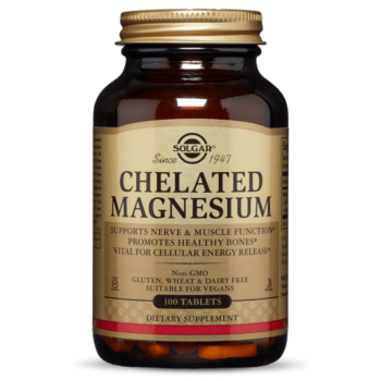 Solgar Chelated Magnesium, 100 Tablets