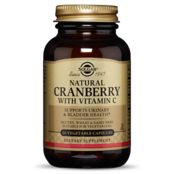 Solgar Natural Cranberry with Vitamin C, 60 Veg Capsules