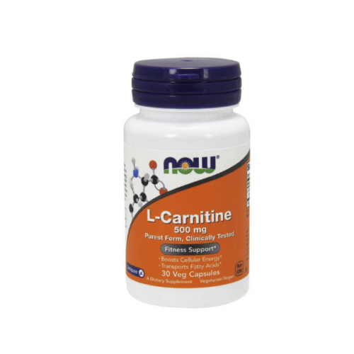 Now L-Carnitine 500mg 30 Veg Caps