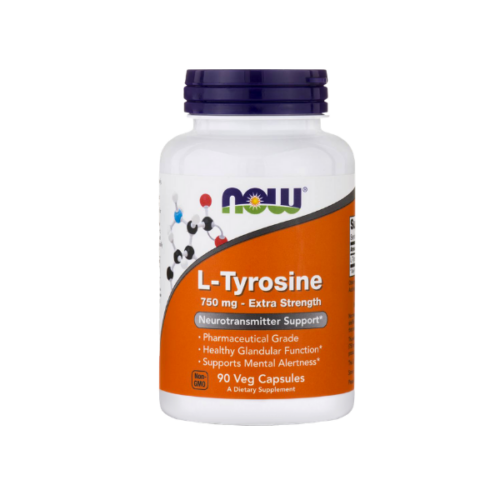 Now L-tyrosine 750mg 90 Veg Caps
