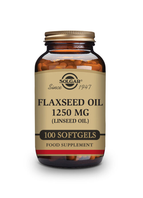 Solgar Flaxseed Oil Cold Pressed 1250 mg 100 softgels