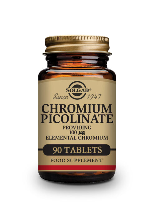 Solgar Chromium Picolinate 100mcg 90 Tabs