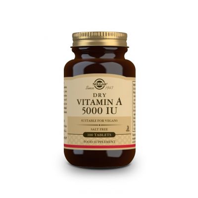 Solgar Dry Vitamin A 5000 IU 100 Tabs