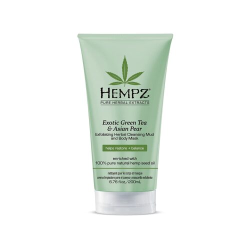 Hempz Exotic Green Tea & Asian Pear, Exfoliating Mud And Body Mask, 200ml