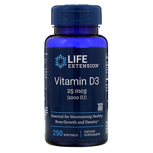 Life Extension Vitamin D3 1000iu 250 Softgels