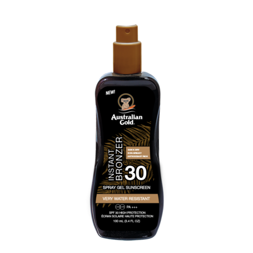 Australian Gold SPF 30 Spray Gel with Bronzer 100ml