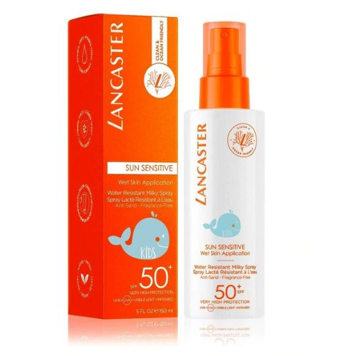 Lancaster Sun Sensitive Kids Water Resistant Milky Spray spf50, 150ml