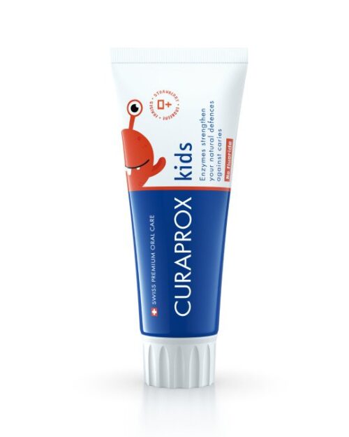 Curaprox Kids Strawberry 2+ years No Fluoride Toothpaste, 60ml