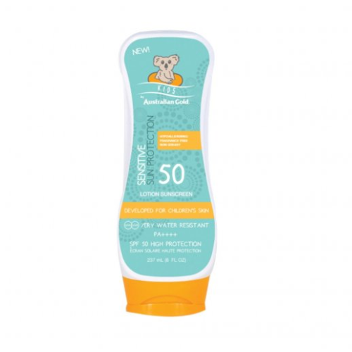 Australian Gold Sensitive Kids Sun Protection Lotion spf50, 237ml