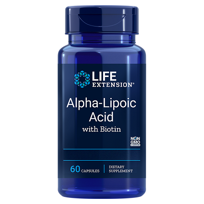 Life Extension Alpha-Lipoic Acid with Biotin, 60 capsules