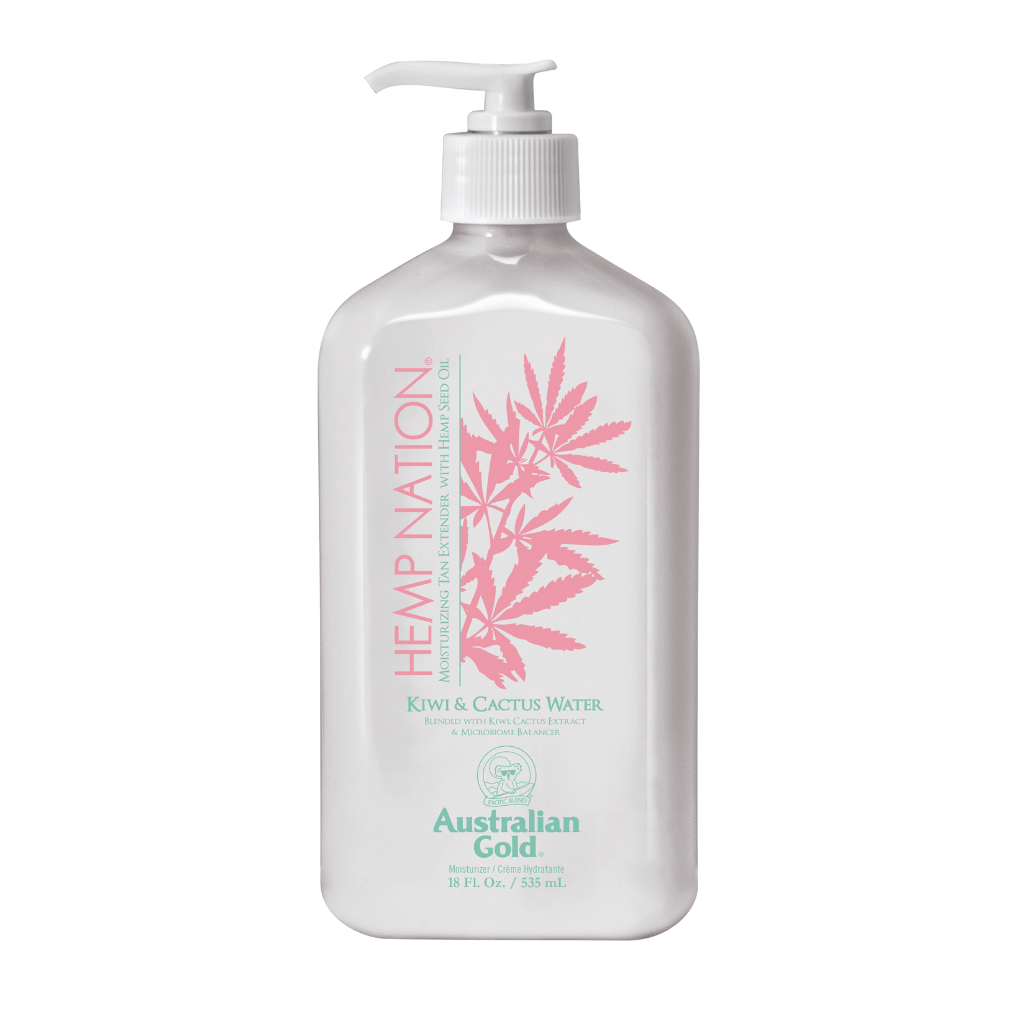 Australian Gold Hemp Nation Kiwi & Cactus Water Moisturizing Tan Extender, 535 ml