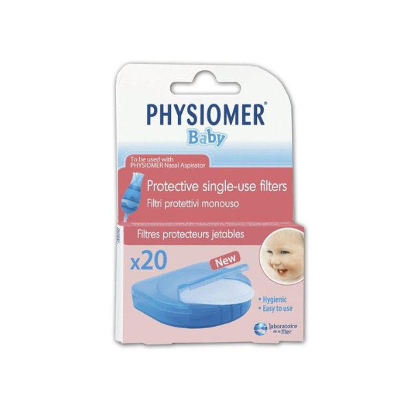 Physiomer Baby Nasal Aspirator, 20 replacement filters