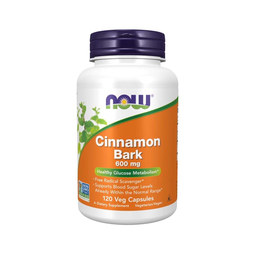 Now Cinnamon Bark 600mg, 120 capsules