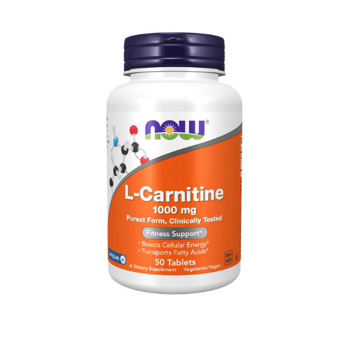 Now L-Carnitine 1000 mg, 50 Tablets