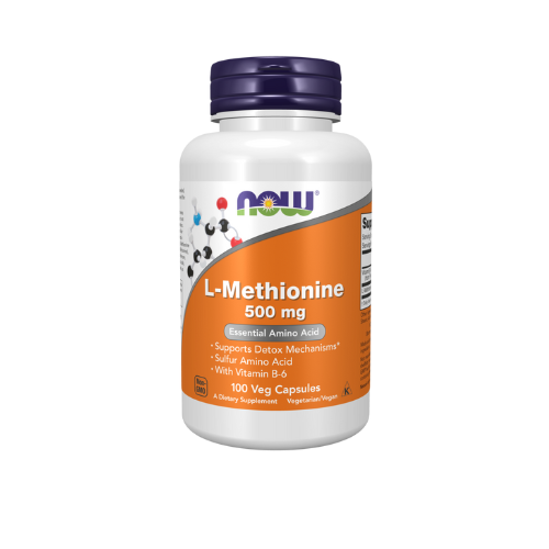 Now L-Methionine 500mg, 100 capsules