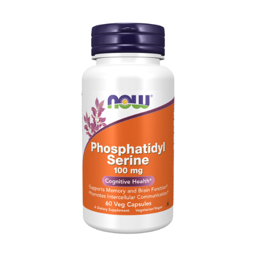 Now Phosphatidyl Serine 100 mg, 60 Veg Capsules