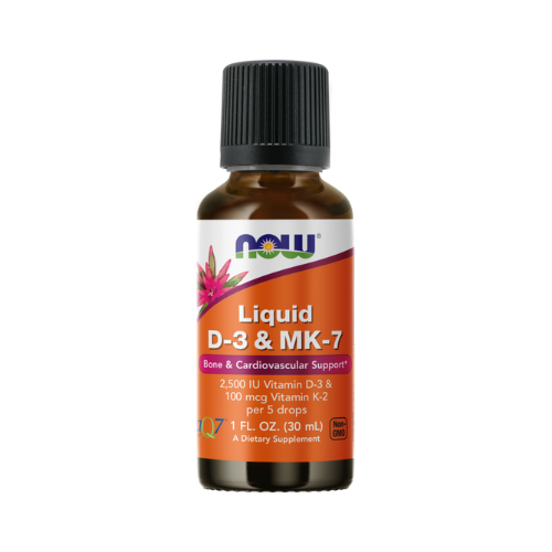 Now Liquid Vitamin D3 & MK7 Liquid, 30ml