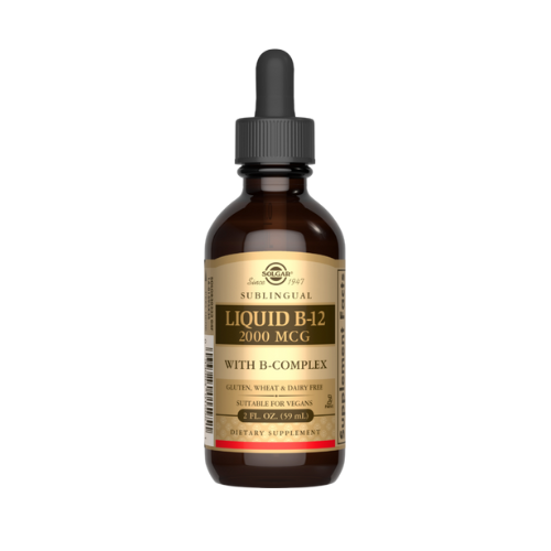 Solgar Sublingual Liquid B-12 2000 MCG with B-complex, 59ml