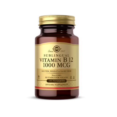 Solgar Vitamin B12 1000mcg Sublingual - Chewable, 100 nuggets