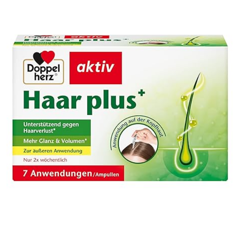 Doppel Herz Haar Plus, 7 ampoules for external use