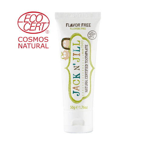 Jack N' Jill Natural Certified Toothpaste Flavor Free, 50g