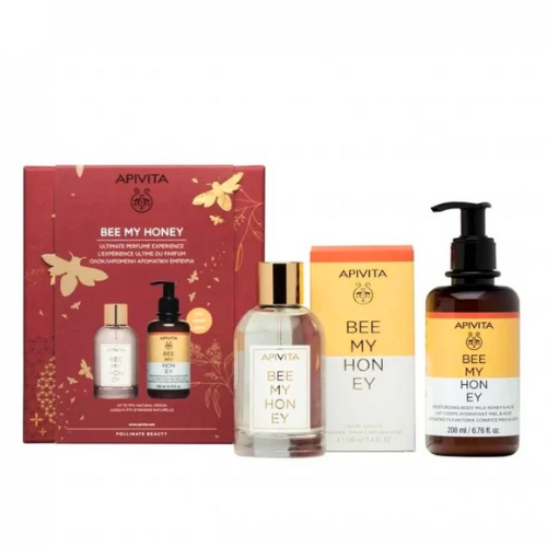 Apivita Bee My Honey Eau De Toilette 100ml + Body Milk 200ml, Gift Set