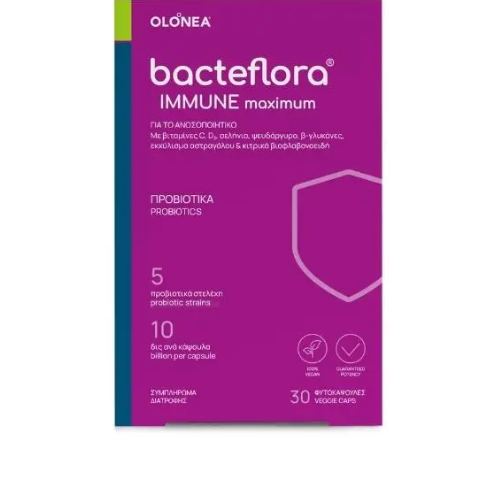 Bacteflora Immune Maximum Probiotics, 10 Capsules