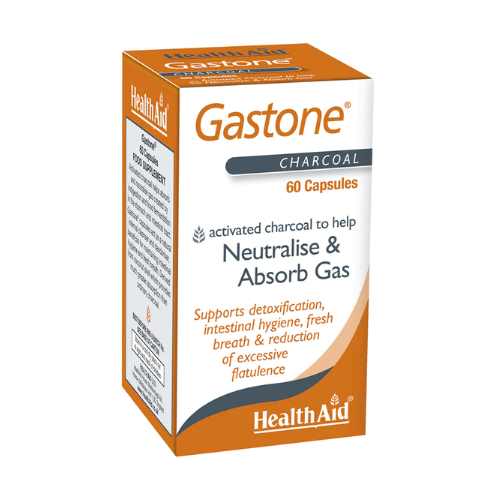 Health Aid Gastone Activated Charcoal, 60 capsules