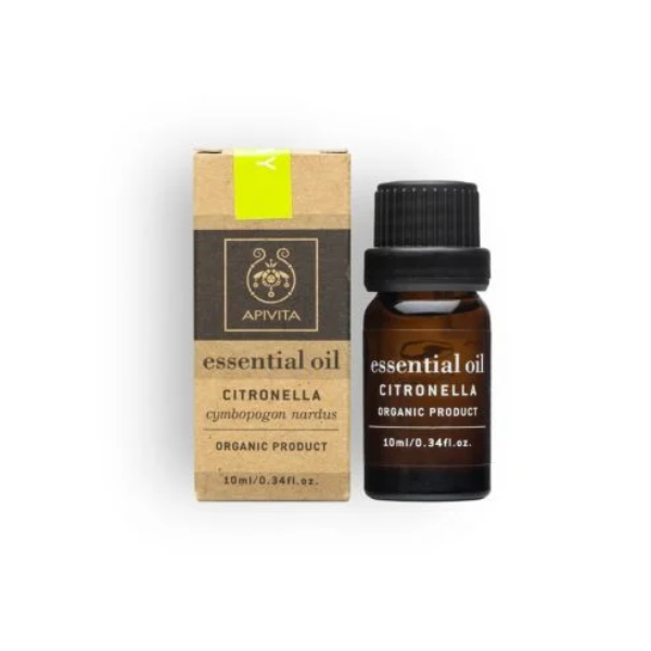 Apivita Citronella Organic, Essential, 10ml