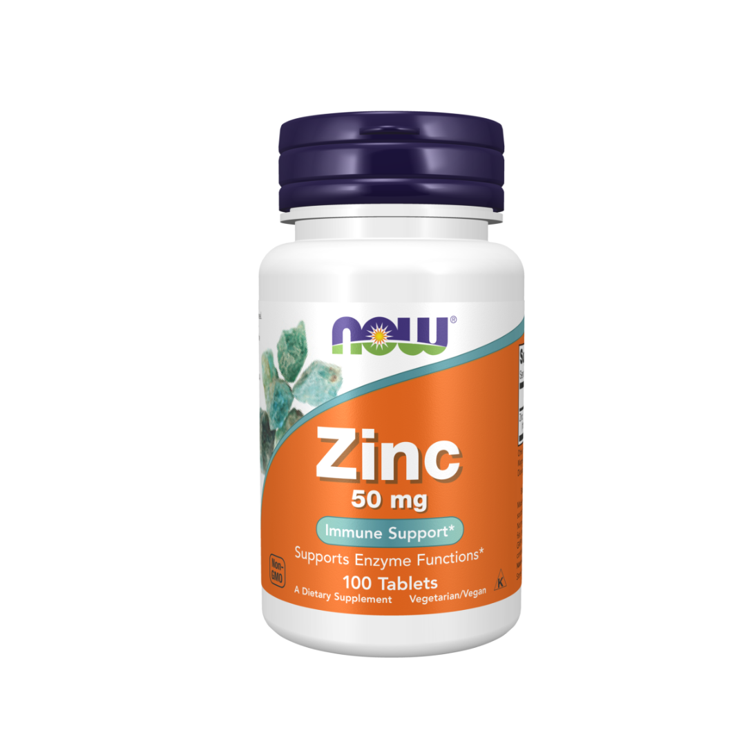 Now Zinc 50mg, 100 tablets