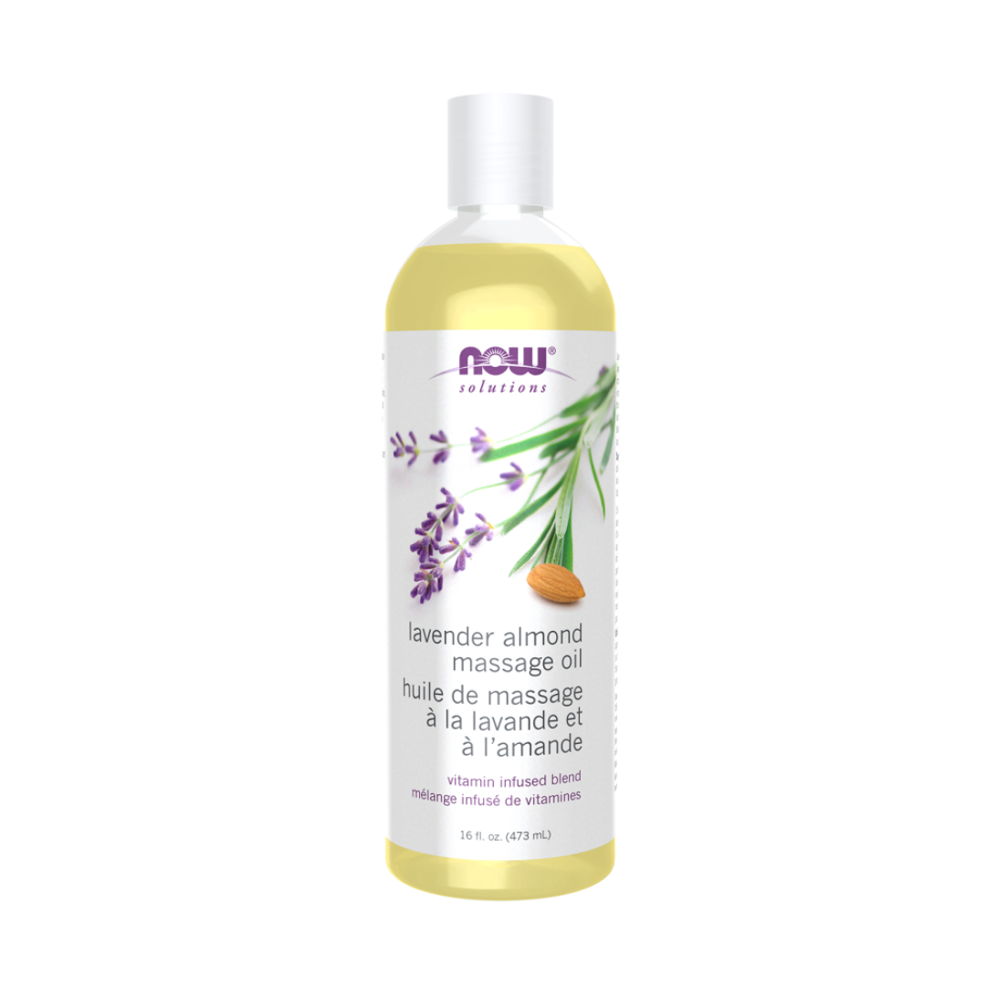 Now Lavender Almond Massage Oil, 437ml
